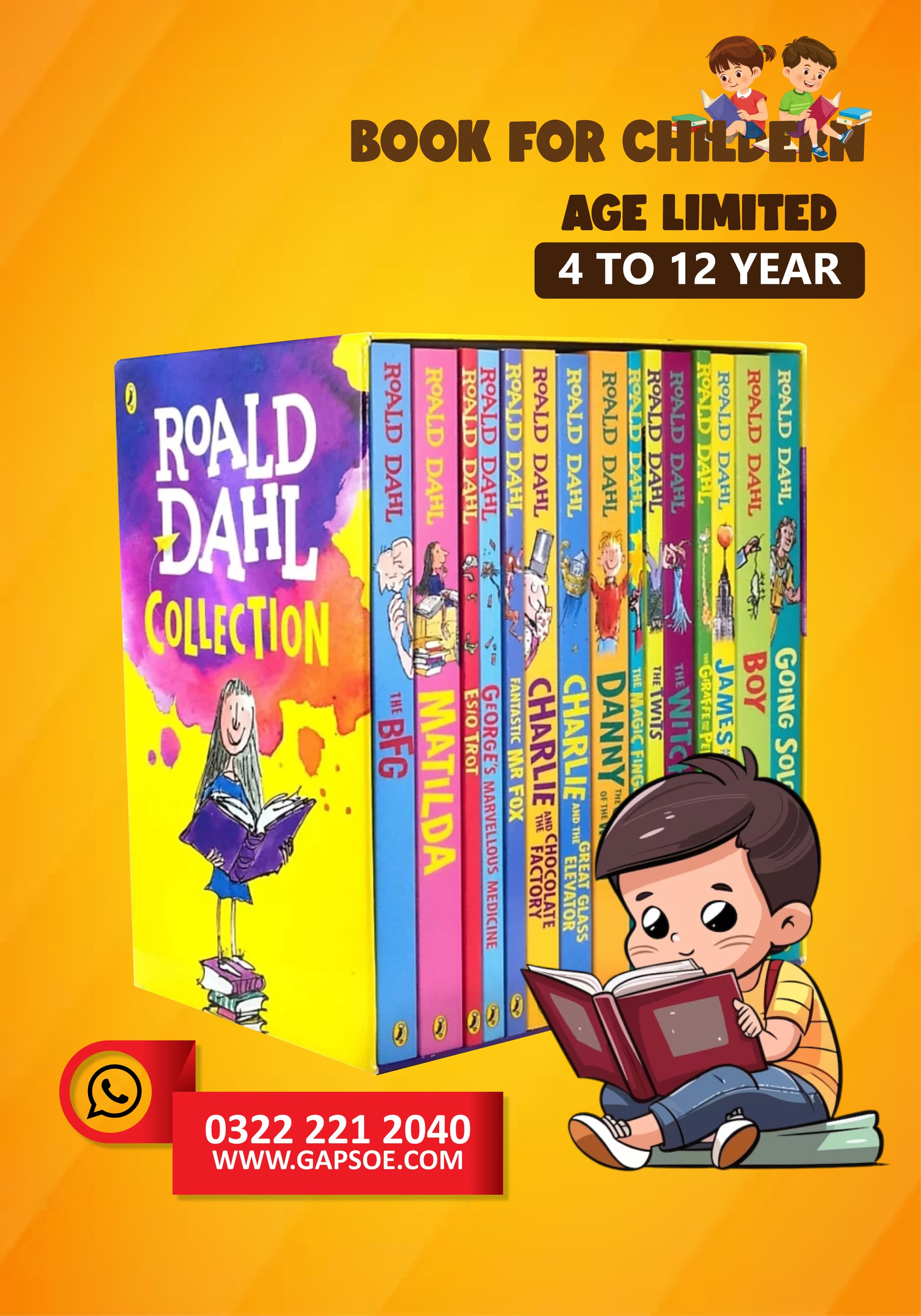 Roald Dahl 15 Books Box Set